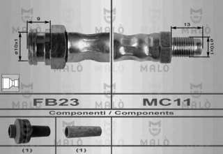 Przewód hamulcowy elastyczny MALO 8435