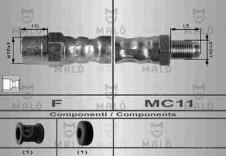 Przewód hamulcowy elastyczny MALO 8458