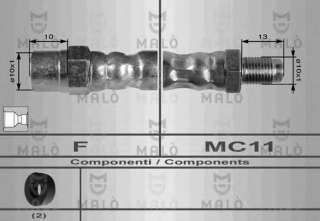 Przewód hamulcowy elastyczny MALO 8692