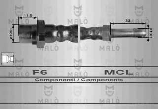 Przewód hamulcowy elastyczny MALO 8909