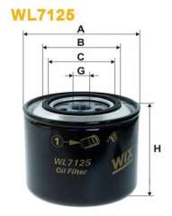 Filtr oleju WIX FILTERS WL7125