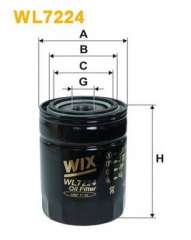 Filtr oleju WIX FILTERS WL7224