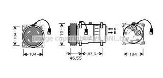 Kompresor klimatyzacji PRASCO CNK019