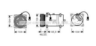 Kompresor klimatyzacji PRASCO CNK161