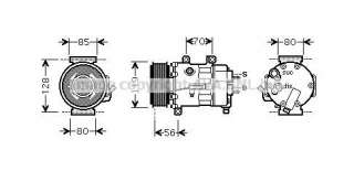 Kompresor klimatyzacji PRASCO CNK250