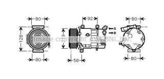 Kompresor klimatyzacji PRASCO CNK255