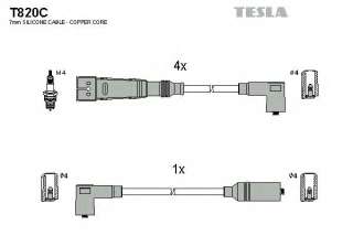Zestaw przewodów zapłonowych TESLA T820C