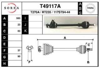 Półoś napędowa/wał napędowy EAI T49117A