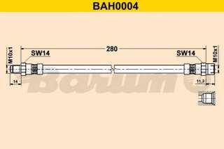 Przewód hamulcowy elastyczny BARUM BAH0004