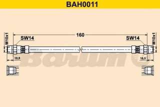 Przewód hamulcowy elastyczny BARUM BAH0011
