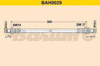 Przewód hamulcowy elastyczny BARUM BAH0029