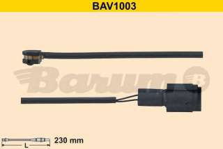Kontakt ostrzegawczy zużycia okładzin hamulcowych BARUM BAV1003