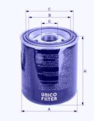 Wkład filtra powietrza systemu pneumatycznego UNICO FILTER AD 13170 x