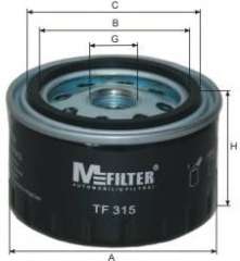 Filtr oleju MFILTER TF 315