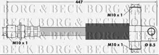 Przewód hamulcowy elastyczny BORG & BECK BBH6167