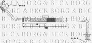 Przewód hamulcowy elastyczny BORG & BECK BBH6179