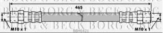 Przewód hamulcowy elastyczny BORG & BECK BBH6421