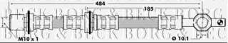 Przewód hamulcowy elastyczny BORG & BECK BBH6452