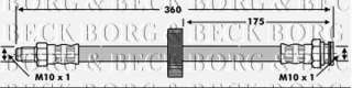 Przewód hamulcowy elastyczny BORG & BECK BBH6775