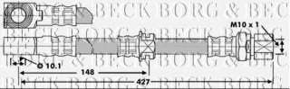 Przewód hamulcowy elastyczny BORG & BECK BBH6829