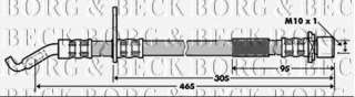 Przewód hamulcowy elastyczny BORG & BECK BBH7329