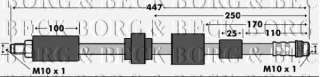 Przewód hamulcowy elastyczny BORG & BECK BBH7530