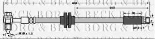 Przewód hamulcowy elastyczny BORG & BECK BBH7734