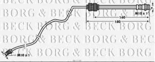 Przewód hamulcowy elastyczny BORG & BECK BBH7785