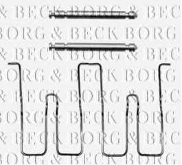 Zestaw montażowy klocków hamulcowych BORG & BECK BBK1016