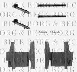 Zestaw montażowy klocków hamulcowych BORG & BECK BBK1021