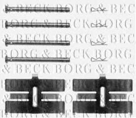 Zestaw montażowy klocków hamulcowych BORG & BECK BBK1025