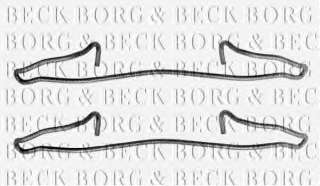Zestaw montażowy klocków hamulcowych BORG & BECK BBK1038