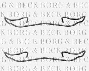 Zestaw montażowy klocków hamulcowych BORG & BECK BBK1039