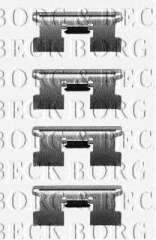 Zestaw montażowy klocków hamulcowych BORG & BECK BBK1051