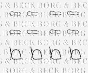 Zestaw montażowy klocków hamulcowych BORG & BECK BBK1072