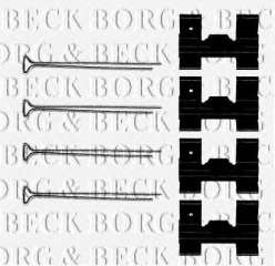 Zestaw montażowy klocków hamulcowych BORG & BECK BBK1073