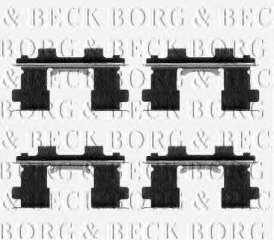 Zestaw montażowy klocków hamulcowych BORG & BECK BBK1114