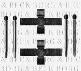 Zestaw montażowy klocków hamulcowych BORG & BECK BBK1129
