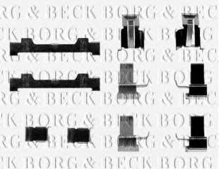 Zestaw montażowy klocków hamulcowych BORG & BECK BBK1166
