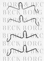 Zestaw montażowy klocków hamulcowych BORG & BECK BBK1187