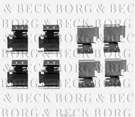 Zestaw montażowy klocków hamulcowych BORG & BECK BBK1209