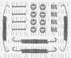 Zestaw montażowy klocków hamulcowych BORG & BECK BBK6017