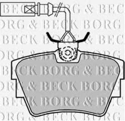 Klocki hamulcowe kpl. BORG & BECK BBP1694