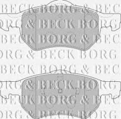 Klocki hamulcowe kpl. BORG & BECK BBP1902