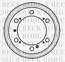 Bęben hamulcowy BORG & BECK BBR7050