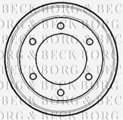 Bęben hamulcowy BORG & BECK BBR7084