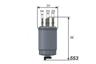 Filtr paliwa MISFAT M532
