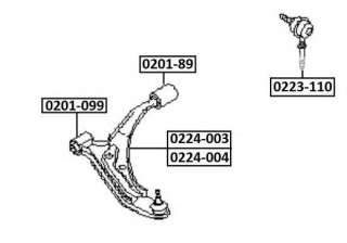 Łącznik/wspornik stabilizatora ASVA 0223-110
