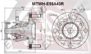 Piasta koła ASVA MTWH-E55A43R