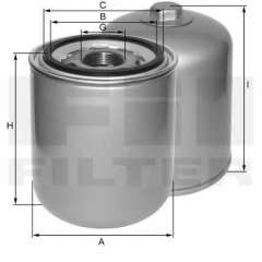 Wkład filtra powietrza systemu pneumatycznego FIL FILTER ZP 3110 A